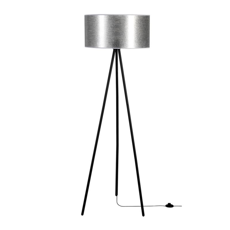 Gulvlampe SPOT Light 1xE27 Max. 40W Komposition af sort fod med sølvskærm, polsk producent, 1 stk.