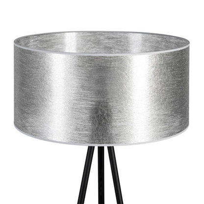Gulvlampe SPOT Light 1xE27 Max. 40W Komposition af sort fod med sølvskærm, polsk producent, 1 stk.
