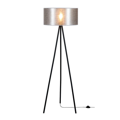 Gulvlampe SPOT Light 1xE27 Max. 40W Komposition af sort fod med sølvskærm, polsk producent, 1 stk.