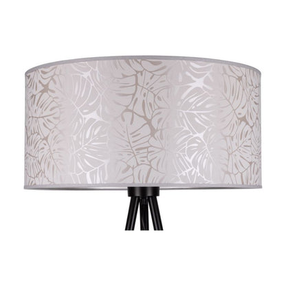 Gulvlampe SPOT Light 1xE27 Maks. 40W Kombination af Sort med Elegant Beige Lampeskærm, Polsk Producent, 1 stk.