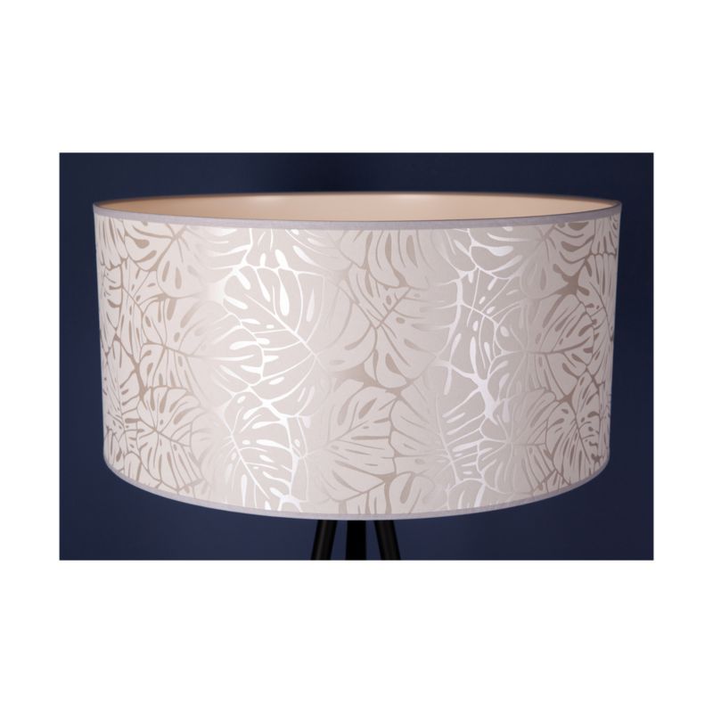 Gulvlampe SPOT Light 1xE27 Maks. 40W Kombination af Sort med Elegant Beige Lampeskærm, Polsk Producent, 1 stk.