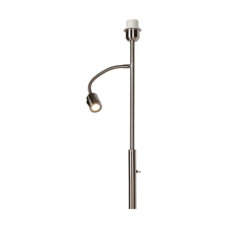 Gulvlampe SPOT Light 1xE27 Max. 60W 1xLED Integreret 3W Minimalistisk Stil i Satin og Hvid 1 stk.