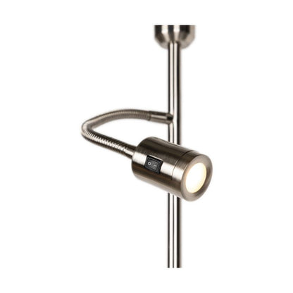 Gulvlampe SPOT Light 1xE27 Max. 60W 1xLED Integreret 3W Minimalistisk Stil i Satin og Hvid 1 stk.
