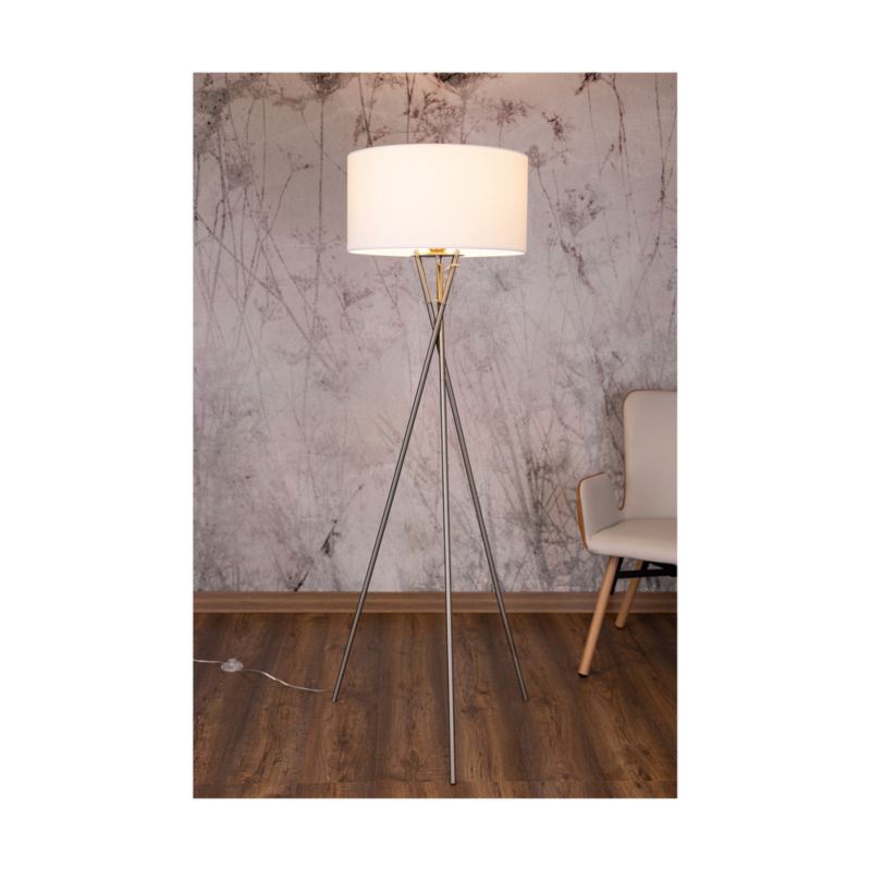 Gulvlampe Spot-Light 1xE27 Max. 60W Satinglans og Varm Hvid, Fremstillet af Polsk Producent, 1 stk