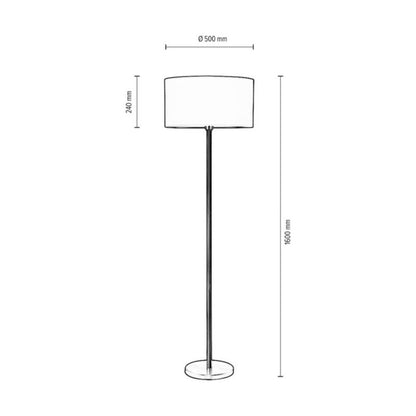 Gulvlampe SPOT Light 1xE27 Max. 60W Elegance i hvid og grå, polsk producent, 1 stk.