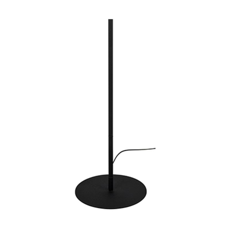 Gulvlampe SPOT Light 1xE27 Max. 60W Klassisk sort fod med hvid skærm, polsk producent, 1 stk.