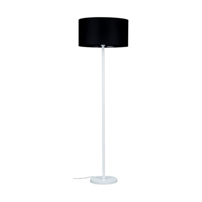 Gulvlampe SPOT Light 1xE27 Max. 60W Klassisk kombination af hvid og sort stof Polsk producent 1 stk.