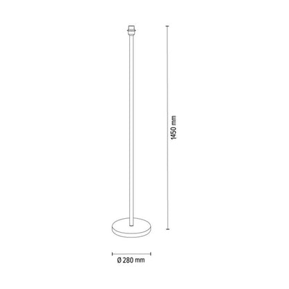 Gulvlampe SPOT Light 1xE27 Max. 60W Klassisk kombination af hvid og sort stof Polsk producent 1 stk.