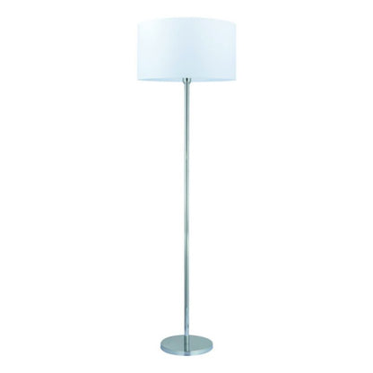 Gulvlampe SPOT Light 1xE27 Maks. 60W Klassisk Kombination af Krom og Hvid Skærm, Polsk Producent, 1 stk.