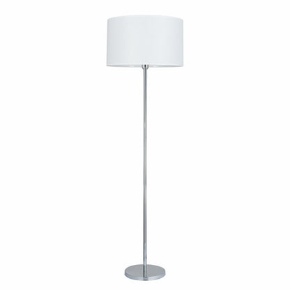 Gulvlampe SPOT Light 1xE27 Maks. 60W Klassisk Kombination af Krom og Hvid Skærm, Polsk Producent, 1 stk.