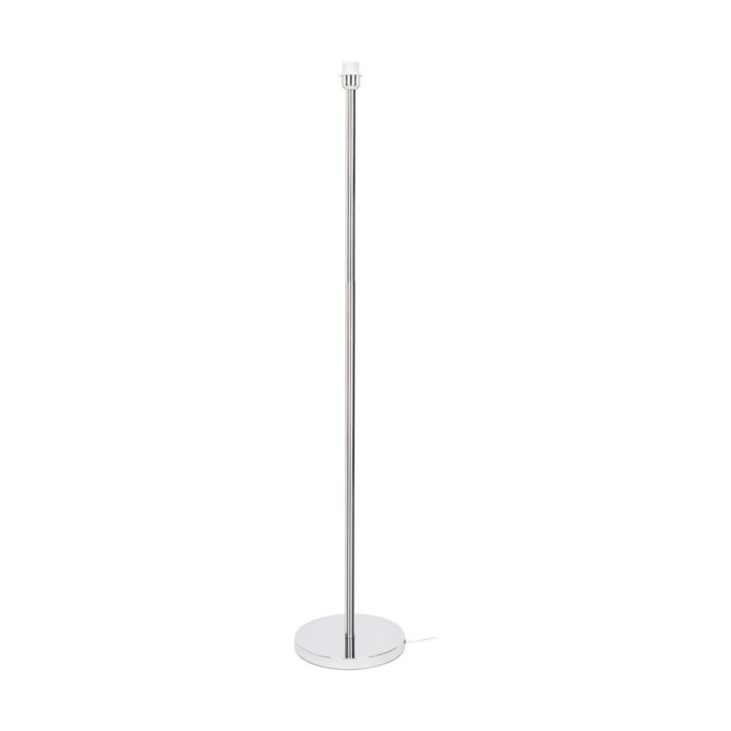 Gulvlampe SPOT Light 1xE27 Max. 60W Klassisk Kombination af Krom og Hvidt Stof, Polsk Producent, 1 stk.