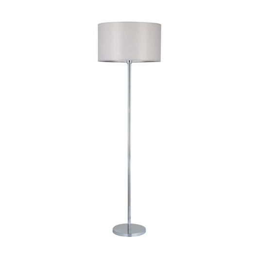 Gulvlampe SPOT Light 1xE27 Max. 60W Kombination af krom og klassisk grå lampeskærm, polsk producent, 1 stk.
