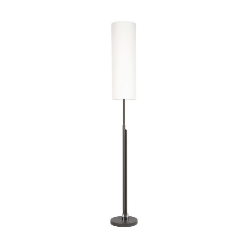 Gulvlampe SPOT Light 1xLED 22W Antracitkomposition med Hvidt Stofskærm, Polsk Producent, 1 stk.