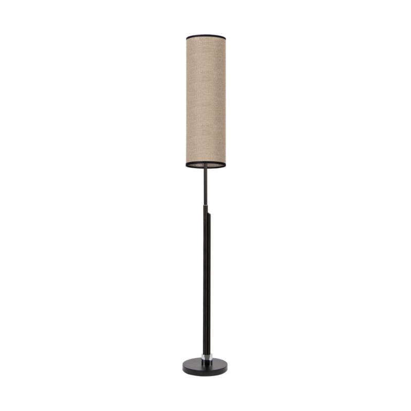 Gulvlampe SPOT Light 1xLED 22W Kombineret Sort med Beige-Antracit Hør, Polsk Producent, 1 stk.