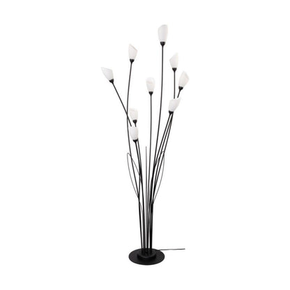 Gulvlampe SPOT Light 9xG9 Max. 6W LED Elegant kombination af sort og hvidt glas Polsk producent 1 stk.