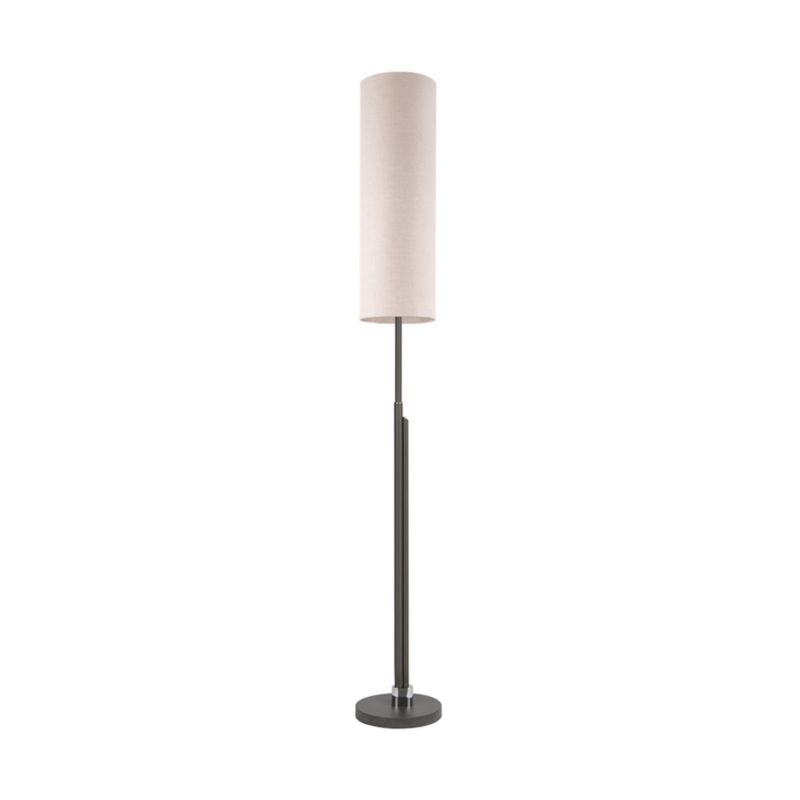 SPOT Light LED gulvlampe 22W, antracit, beige hør, minimalistisk design, polsk producent, 1 stk.