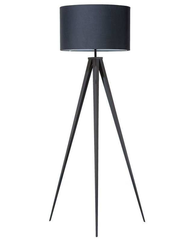 Stiletto gulvlampe i sort metal, 1 stk.