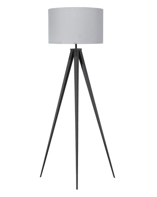 Stiletto gulvlampe i metal, grå, 1 stk.