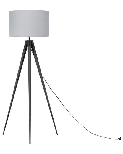Stiletto gulvlampe i metal, grå, 1 stk.