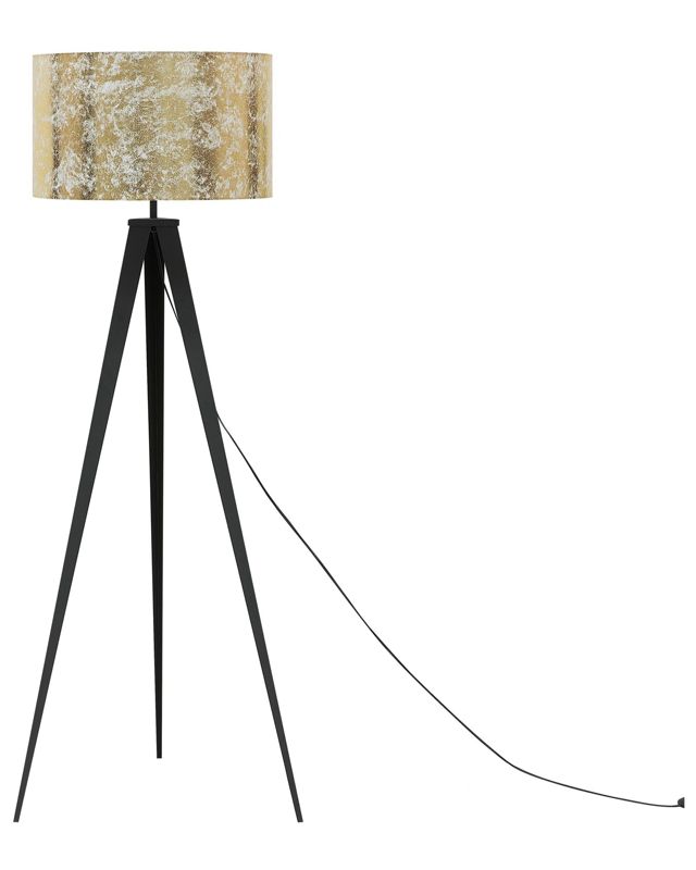 Stiletto gulvlampe i metal, guld, 1 stk.