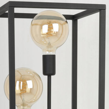 Light Home LH Cage gulvlampe 3x E27 60W sort 1 stk.