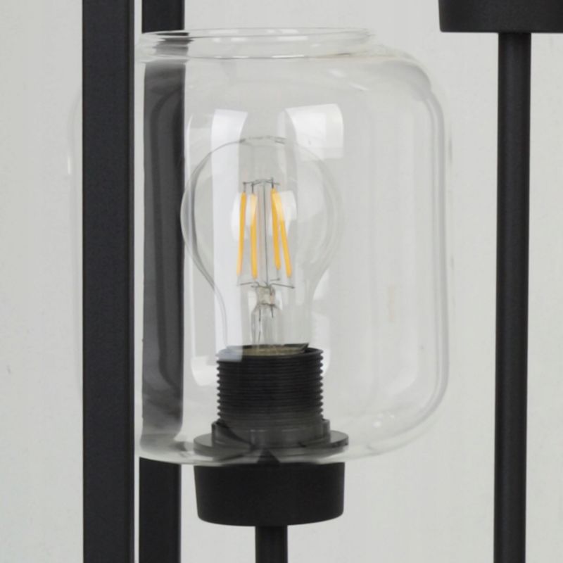 Light Home LH Haga Cage gulvlampe 3x E27 60W oval skærm sort fod 1 stk.