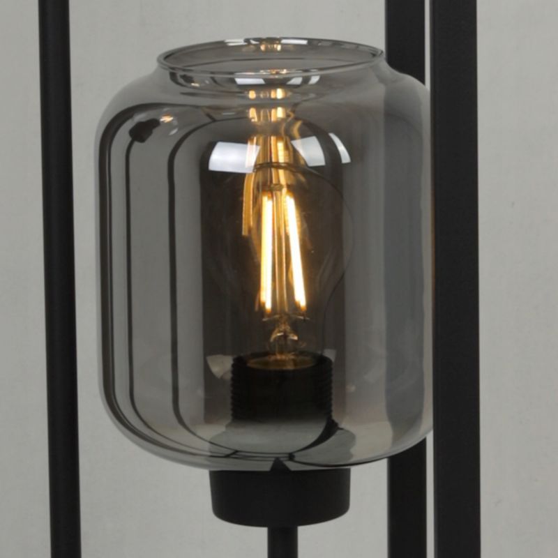 Light Home LH Haga Cage gulvlampe 3x E27 60W oval skærm sort fod 1 stk.
