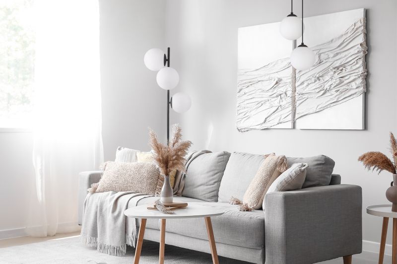 Light Home LH Siena gulvlampe 3x E27 60W sort skærm hvid 1 stk.
