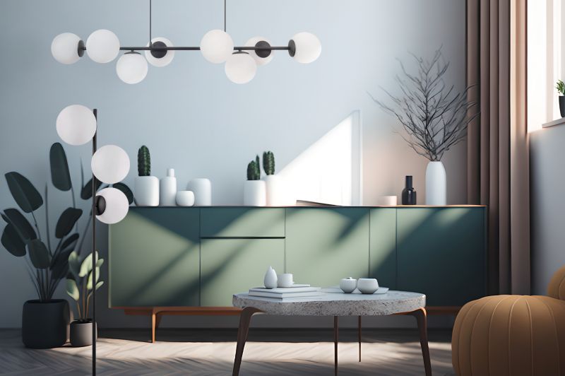 Light Home LH Siena gulvlampe 3x E27 60W sort skærm hvid 1 stk.