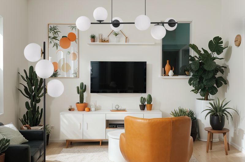 Light Home LH Siena gulvlampe 3x E27 60W sort/guld skærm hvid 1 stk.