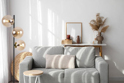Light Home LH Siena gulvlampe 3x E27 60W sort/guld med honningfarvet skærm 1 stk.