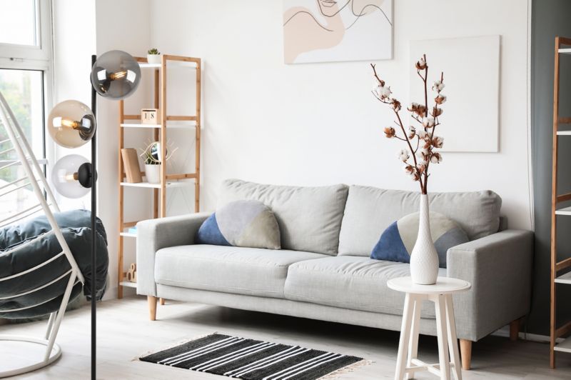 Light Home LH Siena gulvlampe 3x E27 60W sort med blandet skærm 1 stk.