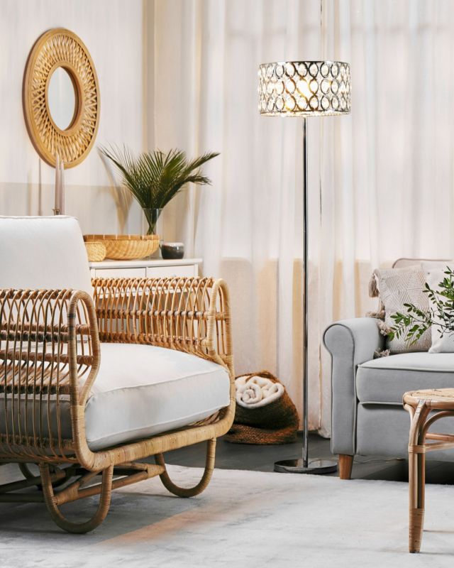 Gulvlampe Tenna Krystal Sølv 1 stk.