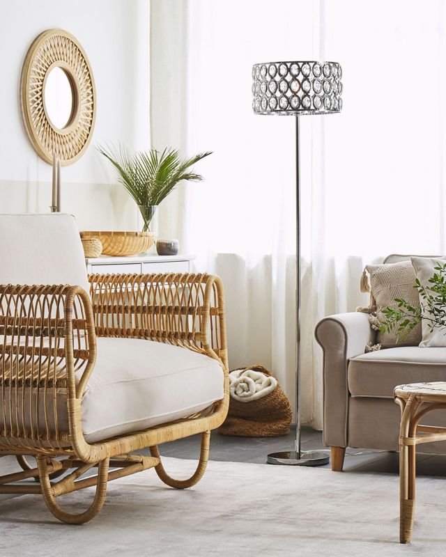 Gulvlampe Tenna Krystal Sølv 1 stk.