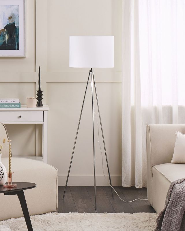 Vistula Metal gulvlampe sølv 1 stk.