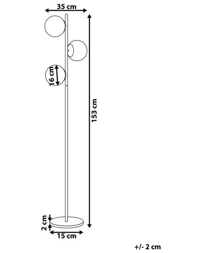 Gulvlampe Wadi Metal Sort 1 stk.