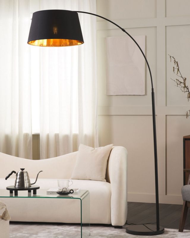 Yabus metal gulvlampe sort 1 stk.