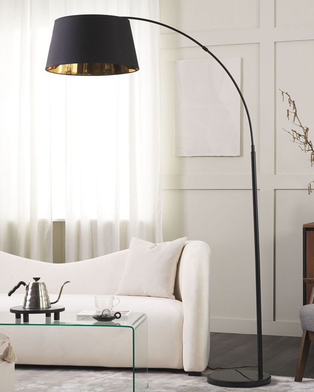 Yabus metal gulvlampe sort 1 stk.