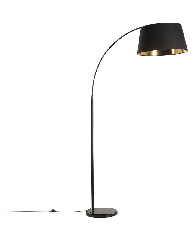 Yabus metal gulvlampe sort 1 stk.