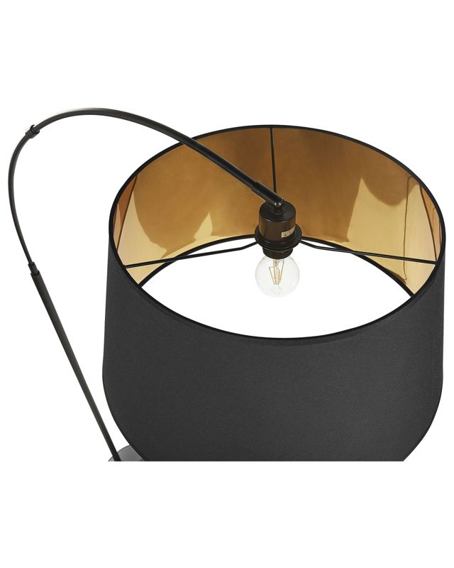 Yabus metal gulvlampe sort 1 stk.