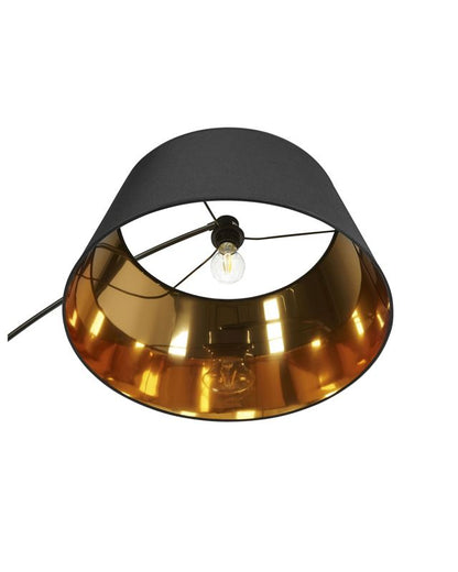 Yabus metal gulvlampe sort 1 stk.