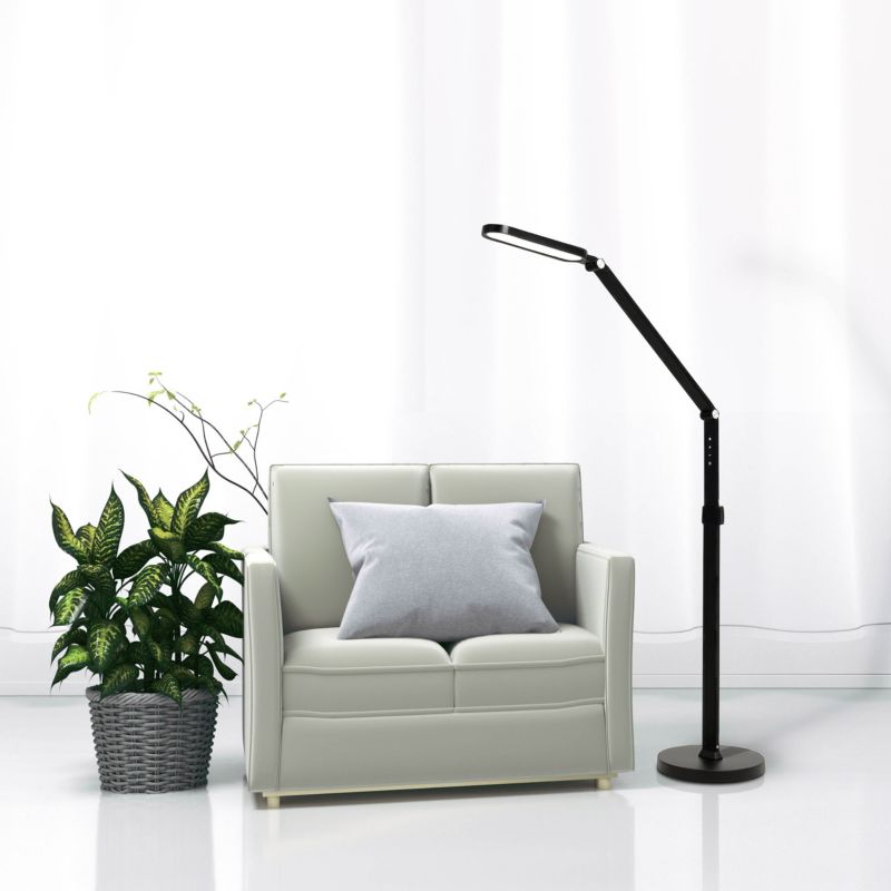 Gulvlampe / Skrivebordslampe LED Ferrrara Sort