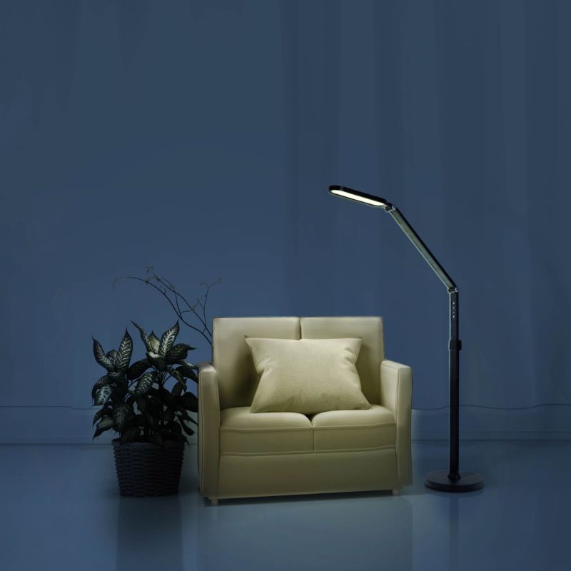 Gulvlampe / Skrivebordslampe LED Ferrrara Sort