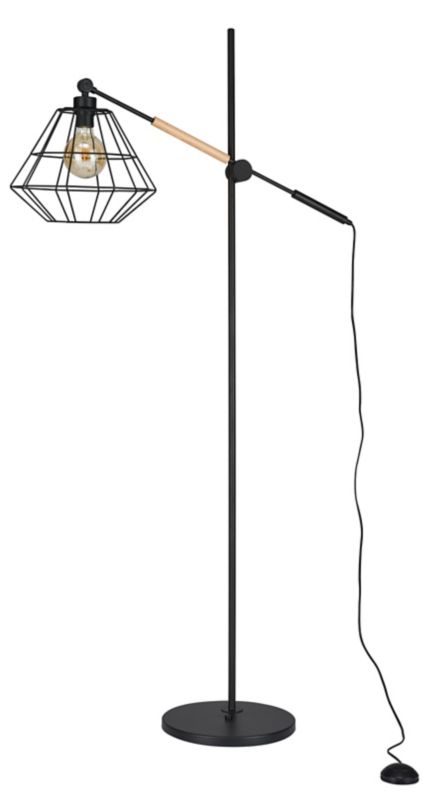 Gulvlampe Boogie 1 x 60 W E27 Sort