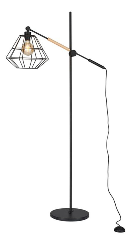Gulvlampe Boogie 1 x 60 W E27 Sort