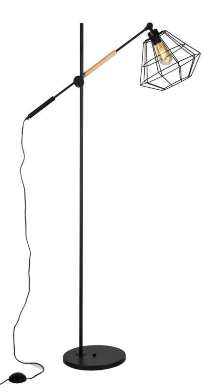 Gulvlampe Boogie 1 x 60 W E27 Sort