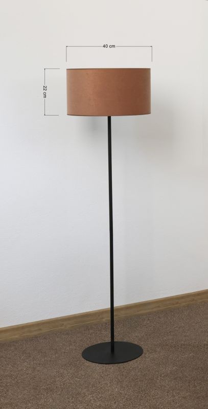 Gulvlampe Duolla Roller 1-punkts E27 Karamel