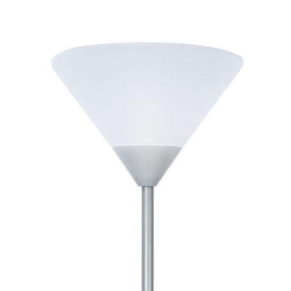 Sølv gulvlampe med E27 og E14 fatning