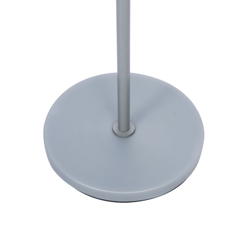 Sølv gulvlampe med E27 og E14 fatning