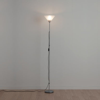 Gulvlampe E27 i sølv